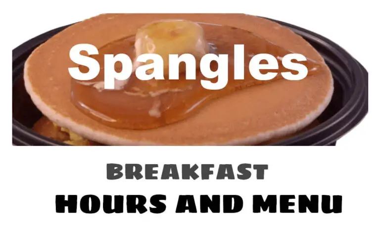 Spangles Breakfast Hours & Menu